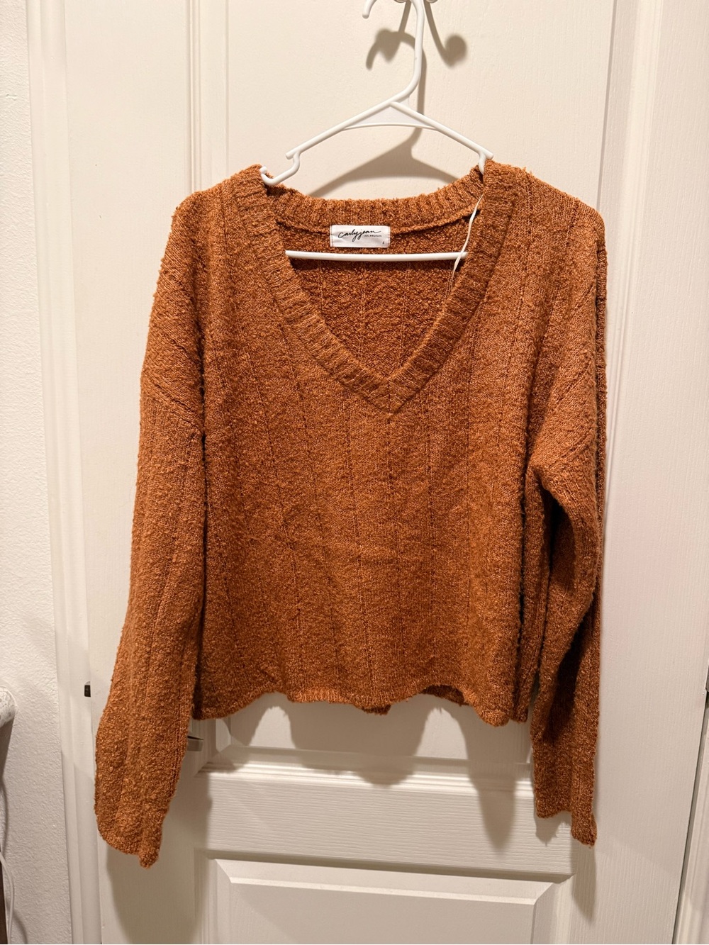 Carly Jean Los Angeles Celeste sweater size large chocolate